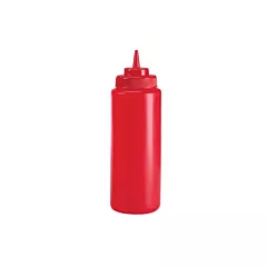 Browne Wide Mouth Squeeze Bottle, Red, 16 oz - 57801605 016/