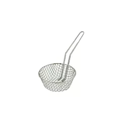 Browne Medium Mesh Culinary Basket, Nickel Plated, 10