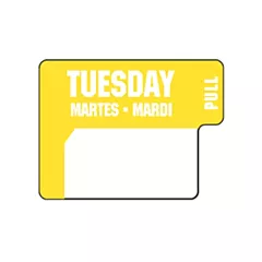 Ecolab duralabel day sticker, tuesday - 90060091 240/9006009