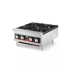 Vollrath Cayenne Countertop Hotplate, 4 Burners, Natural Gas