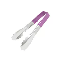 Vollrath jacob's pride one-piece s/s utility tongs w/ scallo