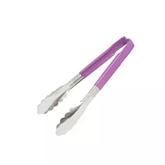 Vollrath jacob's pride one-piece s/s utility tongs w/ scallo