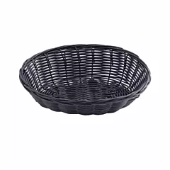 TableCraft Oval Bread Basket, Black, 9