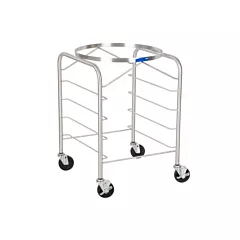 Vollrath mobile bowl stand / dolly w/ tray scouverclees, for use w