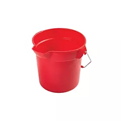 Rubbermaid Brute Bucket, Red, 10 Quart, 10-1/2