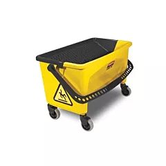 Rubbermaid Ergonomic Microfiber Press Wring Bucket w/ 