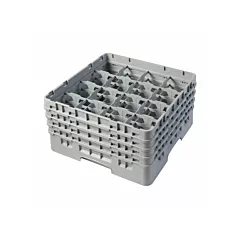 Cambro camrack verre rack w/ 4 soft gray extenders, full siz