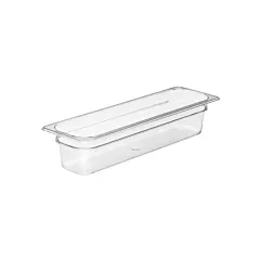 Cambro camwear food pan, clear, 5.3 qt , 4