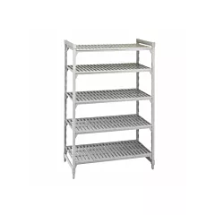 Cambro camshelving premium starter unit, 5-tier, speckled gr