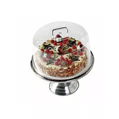 Cambro camwear cake display cover w/ chrome handles, clear,