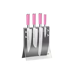 F. Dick Pink Spirit Acrylic Knife Block Set, 4pc - 817720002