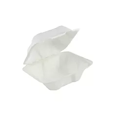 Eco Guardian Compostable Takeout Clamshell Container w/ Lid,