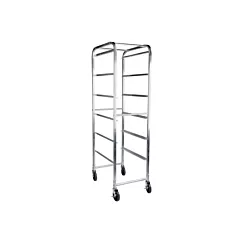 Signaturewares aluminum bus bin rack, 6 shelves, 374lb- 4040