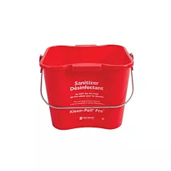 San Jamar Kleen-Pail Pro Sanitizer Bucket, Red, 3 qt - KPP97