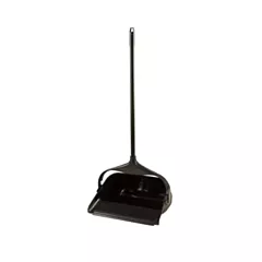 Rubbermaid Lobby Pro Upright Dust Pan with Long Handle, Black(2531-BLA)