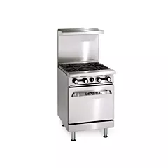 Imperial Range w/ 4 Burners, Natural Gas, 26.5