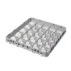 Cambro Full Drop Glass Rack Extender with 25 Compartments - Grey(25E1151)