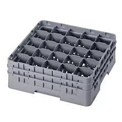 Cambro 25S534151 Camrack Glass Rack with 25 Compartments, Grey