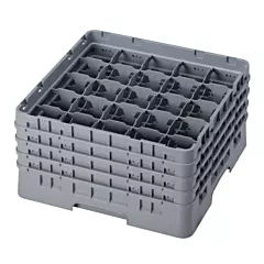 Cambro 25S800151 Camrack Glass Rack with 25 Compartments, Grey