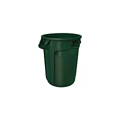 Rubbermaid Brute 32 Gallon Round Trash Can, Green