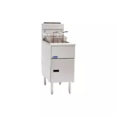 Pitco Stainless Steel SG14S Fryer, Natural Gas - SG14-S(NG)