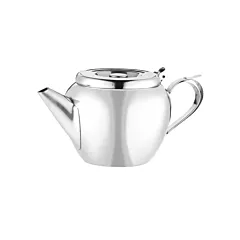 Browne Stainless Steel Stackable Teapot w/ Strainer, 12 oz -
