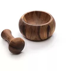 Ironwood Gourmet Mortar & Pestle, Acacia Wood