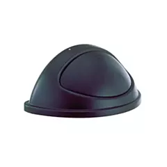 Rubbermaid Untouchable Half Round Lid, Black - 152/fg362000b