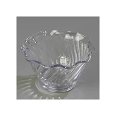 Carlisle plastic tulip dessert dish, clear, 5 oz - 4530 clea