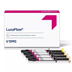 DMG LuxaFlow Provisional Add-On Material Refill Kit C&B A1, 2x1.5gm Syringes, 10 Syringe Tips