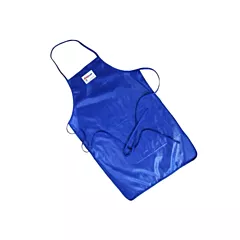 Tucker Safety Products QuicKlean Poly-Cotton Apron, Blue, 36