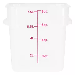 Slice Craft 8 Qt Square Food Storage Container, Translucent(OM80193)