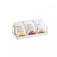 Cal-Mil Packet Organizer with 3 Compartments, Stainless Steel Base, 9.25