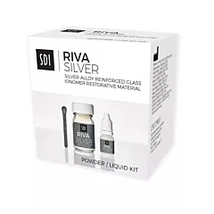 SDI Riva Silver Powder/Liquid Kit -Includes 10g Riva Silver Liquid Bottle, 32g Riva Silver Powder Jar and accessories