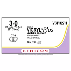 J&J Ethicon Suture Vicryl Plus 3-0, CT-3, 27
