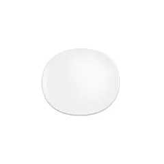 Dudson curve oval plate, white, 9 1/2