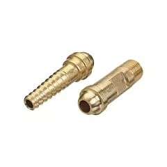 Western Enterprises Spiral & NPT Hose Nipple, Brass (12)