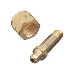 Western Enterprises Regulator Nipple, Brass (83-M2)