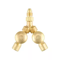 Western Enterprises Raccords avec vannes en Y, laiton, Laiton (411)