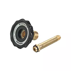 Western Enterprises Écrou pour détendeur mâle main droite serré à main, Laiton (692)