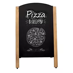 Slice Craft A-Frame Sidewalk Menu Chalkboard Mahogany, 35