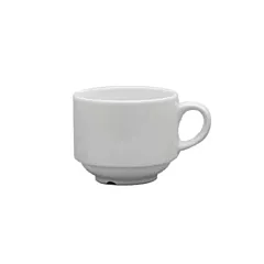 Continental Polaris Plain White Stacking Cup, 7.5 oz 2DZ - 5