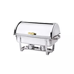Browne Stainless Steel Economy Roll Top Chafer, Full Size, 9