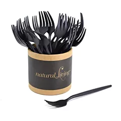 Natural Living Small Black Fork