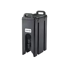 Cambro Camtainer Insulated Beverage Container, Black, 4.75 g