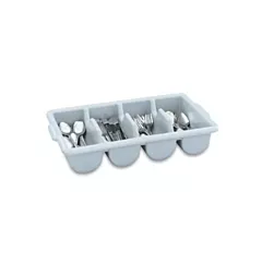 Vollrath Cutlery Bin, Grey, 4 Compartment - 52654 1900/52654