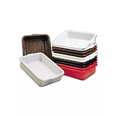 Tablecraft Bus/Utility Bin, White, 21.25 x 15.75 x 5