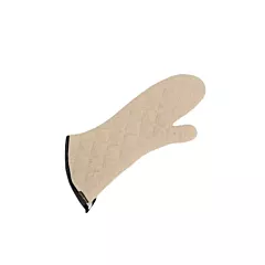 San Jamar Pair of Terry Cloth Oven Mitts, Beige, 17â€ - 817TM