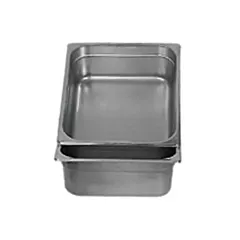 Browne stainless steel steam table pan, 1/2 size, 4