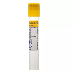 BD 364606 Glass Vacutainer 16 x 100 mm x 8.5 mL - 100/Box